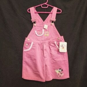 Vintage Mickey Mouse Girls Overalls